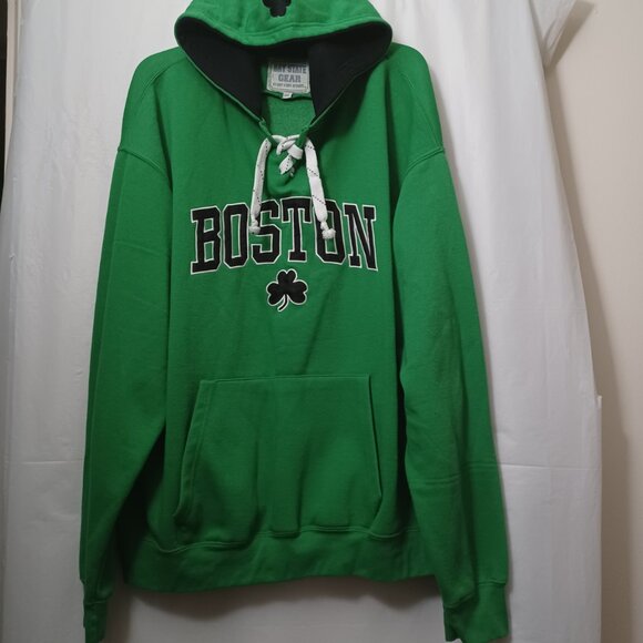 BAY STATE GEAR BOSTON SHAMROCK EMBROIDERED SWEATSHIRT HOODIE MEN'S SIZE 2XL - Picture 11 of 12